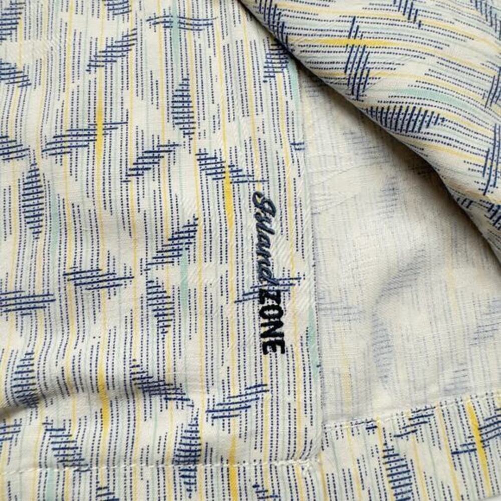 Tommy Bahama Mens Size XL Island Zone Geometric Tropical Hawaiian Camp‎ Shirt - Picture 3 of 11